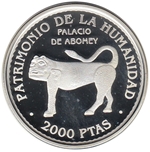 1997 UNESCO 2000Pts PALACIO ABOMEY PLATA