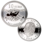 2005 PAZ Y LIBERTAD 10 EUROS PLATA