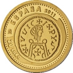 2011 JOYAS NUM. 20 EUROS TRIENTE LEOVIGILDO ORO