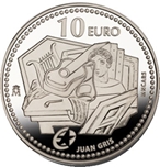 2012 JUAN GRIS 10 EUROS PLATA