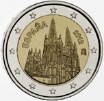 2012 ESPAÑA 2 EUROS  CATEDRAL de BURGOS
