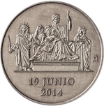 MEDALLA PROCLAMACION FELIPE VI