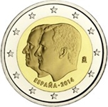 2014 ESPAÑA 2 EUROS PROCLAMACIÓN FELIPE VI