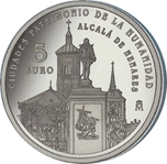 2014 CIUDADES PATRIMONIO ALCALA DE HENARES 5 EUROS