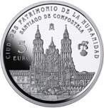 2015 CIUDADES PATRIMONIO SANTIAGO 5 EUROS
