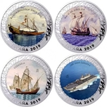 2019 HISTORIA NAVEGACION 1 1/2 EUROS - 4 piezas - 3ª ENTREGA