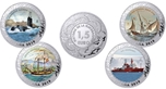 2019 HISTORIA NAVEGACIÓN 1 1/2 EUROS - 4 piezas - 5ª Entrega