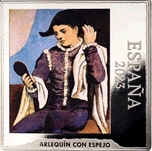 2023 PICASSO 50 EUROS ARLEQUIN CON ESPEJO