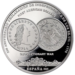 2025 10 EUROS INDEPENCIA EEUU - PRIMER DOLAR AMERICANO