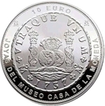 2025 JOYAS NUMISMATICAS 10 EUROS 1737 MEXICO