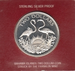 1974 BAHAMAS 2 Dólares FLAMENCOS