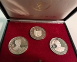1977 CUBA 20 PESOS PERSONAJES - 3 piezas