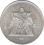 1980 FRANCIA 50 Fr PIEFORT PLATA