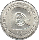 1960 PORTUGAL  5 ESCUDOS INFANTE DON ENRIQUE