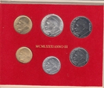 1981 VATICANO SET 6p. FDC