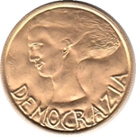 1977 SAN MARINO 5 ESCUDOS DEMOCRACIA