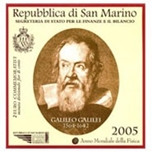 2005 SAN MARINO 2 EUROS GALILEO GALILEI