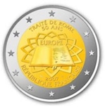 2007 FRANCIA 2 EUROS TRATADO ROMA