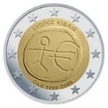 2009 CHIPRE 2 EUROS X Aniv.EMU