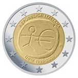 2009 ITALIA 2 EUROS X Aniv. EMU