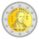 2009 BELGICA 2 EUROS Louis BRAILLE