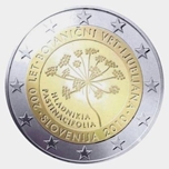 2010 ESLOVENIA 2 EUROS JARDIN BOTANICO