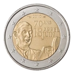 2010 FRANCIA 2 EUROS GAULLE
