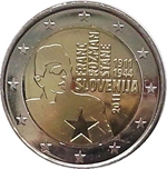 2011 ESLOVENIA 2 EUROS FRANC ROZMAN STANE