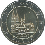 2011 ALEMANIA 2 EUROS NORTH RHINE-WESTPHALIA