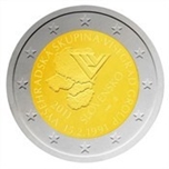 2011 ESLOVAQUIA 2 EUROS Aniv. VISEGRAD - ALIANZA Eslovaquia-Polonia-Hungria y Rep.Checa