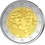 2011 BELGICA 2 EUROS DIA MUJER TRABAJADORA
