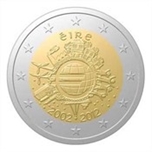 2012 IRLANDA 2 EUROS X Aniv. CIRCULACION EURO