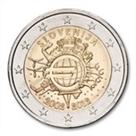 2012 ESLOVENIA 2 EUROS X Aniv. EURO
