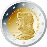 2012 MONACO 2 EUROS SOBERANIA 1512-2012