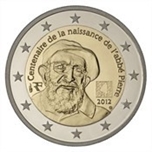 2012 FRANCIA 2 EUROS ABBE PIERRE