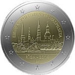 2014 LETONIA 2 EUROS CAPITAL CULTURA
