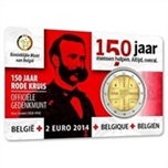 2014 BELGICA 2 EUROS CRUZ ROJA