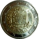 2015 IRLANDA 2 EUROS BANDERA EUROPEA