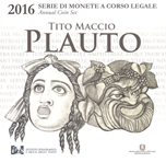 2016 ITALIA SET 8p+ 2 Euros PLAUTO