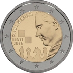 2016 ESTONIA 2 EUROS PAUL KERES