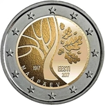 2017 ESTONIA 2 EUROS INDEPENDENCIA