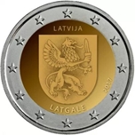 2017 LETONIA 2 EUROS REGION LATGALE