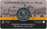 2017 BELGICA 2 EUROS UNIVERSIDAD LIEJA
