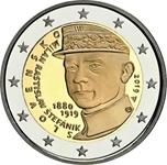 2019 ESLOVAQUIA 2 EUROS MILAS RASTILAV