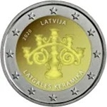 2020 LETONIA 2 EUROS CERAMICA LATGALIANA