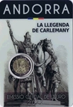 2022 ANDORRA 2 EUROS LLEGENDA DE CARLEMANY