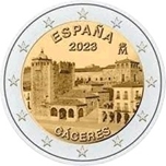 2023 ESPAÑA 2 EUROS CIUDAD VIEJA de CACERES