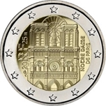 2025 FRANCIA 2 EUROS NOTRE-DAME
