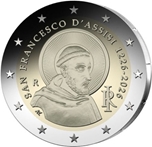 2026 ITALIA 2 EUROS SAN FRANCISCO DE ASIS