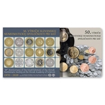 2020 ESLOVAQUIA SET EUROS 8p + MEDALLA